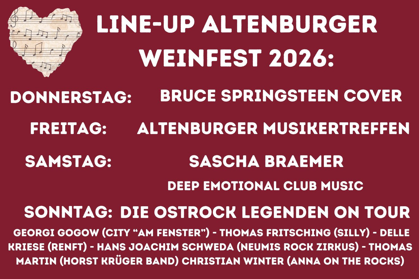 Wochenendticket für das Altenburger Weinfest 2026 (3.-6.9.)